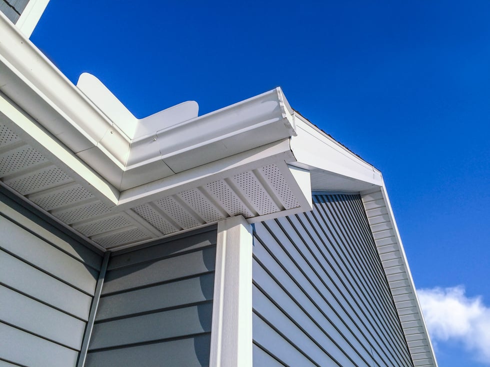 New soffit,gutters,vinyl siding